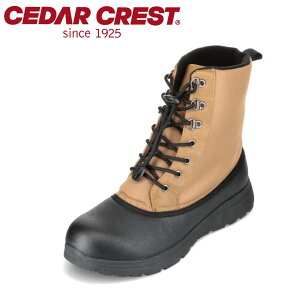 セダークレスト CEDAR CREST CC-9706M メンズ靴 靴 シューズ 3E ブーツ レースアップ 防水 防寒 滑りにくい 防滑 雨 雪 グリップ力 シンプル ブラウン SP