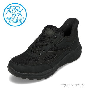 �y�S�iP5�{�I11���`14���܂Łz�X�p�b�g�V���[�Y �X�j�[�J�[ �����Y �y�� ���b�V�� ����g�킸�ɗ����� ���[�J�b�g�X�j�[�J�[ �n���Y�t���[ �Z�_�[�N���X�g CEDAR CREST CC-60770 �u���b�N SP