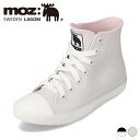 【全品P10倍！6日〜9日まで】モズ スウェーデン MOZ sweden ZZB8417 レディース 靴 シューズ 2E相当 レインシューズ 防水 ハイカット レインブーツ 雨 晴雨兼用 雨靴 雨の日 雨対策 履きやすい 歩きやすい 人気 ブランド SP