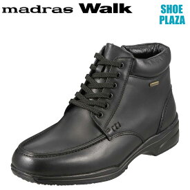 マドラスウォーク madras Walk ブーツ SPMW5478 メンズ 靴 シューズ 4E相当 ショートブーツ 防水 幅広 防滑 歩きやすい 仕事 通勤 ビジネス ブラック SP