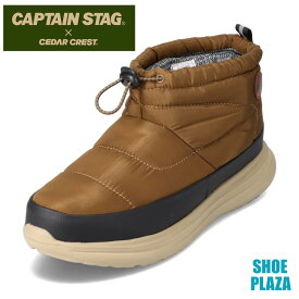 セダークレスト×キャプテンスタッグ CEDAR CREST×CAPTAIN STAG CCC-103 メンズ 靴 シューズ 3E相当 ショートブーツ 防水 レインブーツ ウィンターブーツ 厚底 冬靴 雪靴 雨 雪 履き口 絞れる 歩きやすい アウトドア スキー キャンプ レジャー カーキ SP