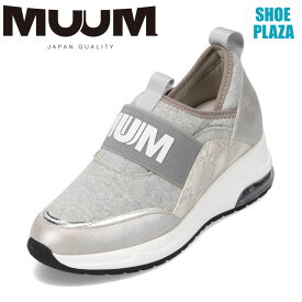 ムーム MUUM MM2475 レディース靴 靴 シューズ 2E相当 スリッポン 履きやすい 歩きやすい 脱ぎやすい ラメ 派手 インヒール 厚底 ブランド 定番 人気 グレー SP