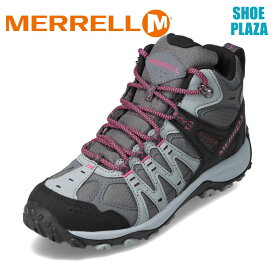 メレル MERRELL J500224 レディース靴 靴 シューズ 2E相当 アウトドアシューズ スポーツ 透湿 防水 ゴアテックス キャンプ トレッキング ミッドカットスニーカー ハイカットスニーカー 人気 ブランド グレー SP