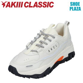 アキクラシック AKIII CLASSIC AKC0003-CRM レディース靴 靴 シューズ 3E相当 スニーカー 厚底 ボリュームソール トラッカー ダッドシューズ 美脚 大きいサイズ対応 クリーム SP