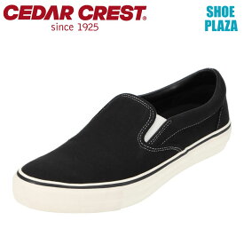 セダークレスト CEDAR CREST CC-9410 メンズ靴 靴 シューズ 3E相当 スリッポン ローカットスニーカー eco エコ SDGs 定番 シンプル ブラック SP