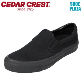 セダークレスト CEDAR CREST CC-9410W レディース靴 靴 シューズ 3E相当 スリッポン ローカットスニーカー eco エコ SDGs 定番 シンプル ブラック×ブラック SP