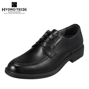 ハイドロテック ブラックコレクション HYDRO TECH HD1423 メンズ靴 靴 シューズ 4E相当 ビジネスシューズ 防水 防滑 雨の日 Uチップ Uモカ 小さいサイズ対応 大きいサイズ対応 ブラック TSRC
