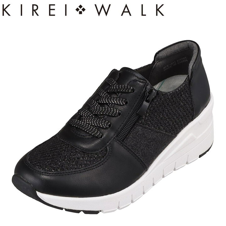 楽天市場 キレイ ウォーク Kirei Walk Bfk 011 レディース靴 3e相当 カジュアルシューズ ふかふか インソール スポーティ 紐 ヒモ ブラック Tsrc 東京靴流通センター 楽天市場店