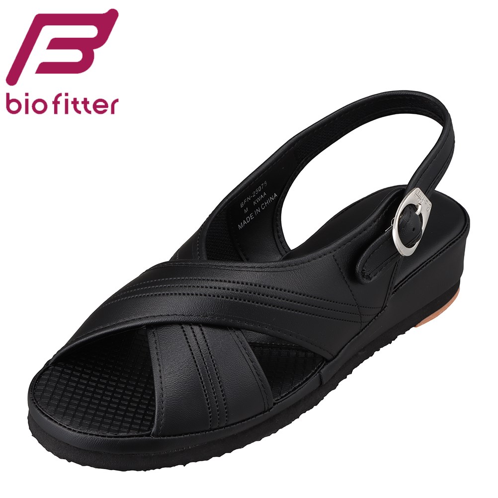 バイオフィッター ナース Bio Fitter BFN-25075 レディース靴 2E相当 サンダル ナースサンダル 看護用 仕事用 フィット性 クッション性 疲れにくい 快適 ブラック TSRC