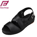 【全品P10倍！10日00:00〜26H限定】バイオフィッター ナース biofitter BFN-25076 レディース靴 2E相当 サンダル ナースサンダル 看護用 仕事用 フィット性 クッション性 疲れにくい 快適 ブラック TSRC