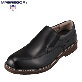 マックレガー McGREGOR MC8026 メンズ靴 靴 シューズ 3E相当 カジュアルシューズ スリッポン 楽 軽量 軽い 小さいサイズ対応 ブラック TSRC