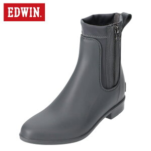 エドウィン EDWIN EDW-5150 レディース靴 靴 シューズ 2E相当 レインブーツ ショートブーツ 雨の日 梅雨 履きやすい ブランド グレー TSRC
