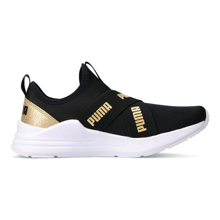 楽天市場】プーマ PUMA 390617.01L レディース靴 靴 シューズ 2E相当 ランニングシューズ スポーツシューズ ワイヤード ラン  スリップオン ディストレスト ウィメンズ ローカットスニーカー ウォーキングシューズ ジム 運動 ジョギング 人気 ブランド ブラック×ゴールド ...