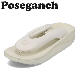 ポーズガンツ ビーチサンダル レディース 厚底 ボリュームソール 軽量 柔らかい 韓国 ファッション 履きやすい 人気 ブランド おしゃれ POSEGANCH PG MIGHTY PG-008 クリーム TSRC