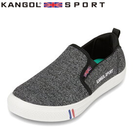 カンゴールスポーツ KANGOL SPORT KLS5314 レディース靴 靴 シューズ 2E相当 スニーカー スリッポン 軽量 軽い ウォーキング スポーツ 運動 ローカットスニーカー カップインソール ブラック TSRC