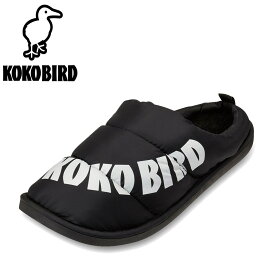 ココバード KOKO BIRD BMH1368 メンズ靴 靴 シューズ 2E相当 スリッパ サンダル ルームシューズ サボサンダル ふんわり ふわふわ ロゴ 人気 ブランド ブラック TSRC