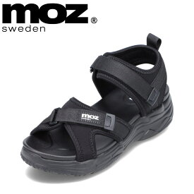 モズ スウェーデン MOZ sweden MOZ-260 レディース靴 靴 シューズ 2E相当 サンダル スポーツサンダル 厚底 ボリュームソール トレンド スタイリッシュ 人気 ブランド ブラック TSRC