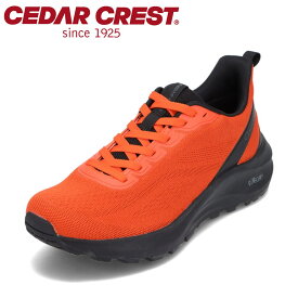 セダークレスト CEDAR CREST CC-9454 メンズ靴 靴 シューズ 2E相当 スニーカー ローカットスニーカー 透湿 防水 雨の日 晴雨兼用 屈曲性 防滑 滑りにくい スポーツシューズ 運動 ウォーキング ジョギング オレンジ TSRC