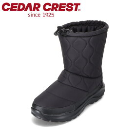 セダークレスト CEDAR CREST CC-9466W レディース靴 靴 シューズ 2E相当 ダウンブーツ 防水ブーツ スノーブーツ 中綿 防寒 暖かい 雨 雪 冬 シンプル レインブーツ ブラック TSRC