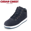 セダークレスト CEDAR CREST CC-9480 メンズ靴 靴 シューズ 2E相当 ハイカットスニーカー 防水スニーカー 防滑 防水 晴雨兼用 人気 定番 ネイビー TSRC