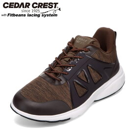 セダークレスト CEDAR CREST CC-9456 メンズ靴 靴 シューズ 4E相当 ローカットスニーカー 幅広 4E クッション性 履きやすい Fitbeansレース ベージュ TSRC