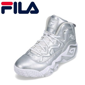 【全品P10倍！4日&5日20:00～4H限定】フィラ FILA 1BM02147-063 メンズ靴 靴 シューズ 2E相当 ハイカットスニーカー MB/BMETAL スポーツ バスケットシューズ バッシュ 人気 ブランド シルバー TSRC