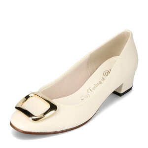 フィーリングオブユイ Feeling of yui RA3336 レディース靴 靴 シューズ 2E相当 パンプス レインシューズ 防水 雨 晴雨兼用 ゴールド 金具 人気 シンプル アイボリー TSRC