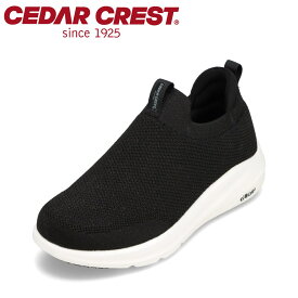 セダークレスト CEDAR CREST CC-9456W レディース靴 靴 シューズ 2E相当 防水 スリッポン クッション性 高反発 耐滑 ローカットスニーカー 滑りにくい 雨の日 ブラック TSRC