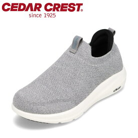 セダークレスト CEDAR CREST CC9456W レディース靴 靴 シューズ 2E相当 防水 スリッポン クッション性 高反発 耐滑 ローカットスニーカー 滑りにくい 雨の日 グレー TSRC