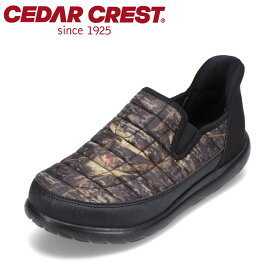 セダークレスト CEDAR CREST CC-61105 メンズ靴 靴 シューズ 3E相当 スパットシューズ モックシューズ 軽量 通気性 立ったまま 手を使わずに履ける スパッと履ける ハンズフリー 履きやすい ローカットスニーカー アウトドア レジャー カモフラージュ TSRC