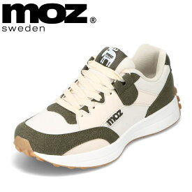 モズ スウェーデン MOZ sweden MOZ-6213 レディース靴 靴 シューズ 2E相当 厚底スニーカー ローカットスニーカー 北欧 シンプル 人気 ブランド カーキ TSRC