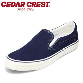 セダークレスト CEDAR CREST CC-9410 メンズ靴 靴 シューズ 3E相当 スリッポン キャンバススニーカー ローカットスニーカー カジュアル ECOスニーカー リサイクル素材使用 ダークネイビー TSRC