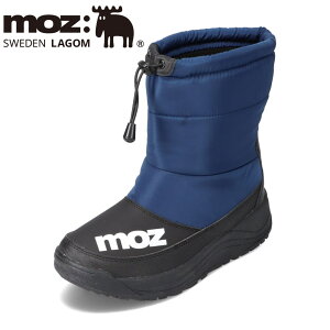 モズ スウェーデン MOZ sweden 2673 メンズ靴 靴 シューズ 3E相当 ブーツ 防水 防滑 ダウン フリース 温か 暖か クッション性 ロゴ カップインソール ネイビー TSRC