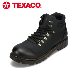 テキサコ TEXACO TXC576 メンズ 靴 シューズ 3E相当 ショート レースアップ ブーツ 防水 防滑 雨 晴雨兼用 ハトメ 金具 シンプル ブラック TSRC