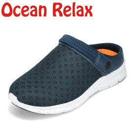【全品P15倍！6日〜9日まで】オーシャンリラックス オーシャンリラックス OR-6203 メンズ靴 靴 シューズ 3E相当 サンダル スライダーサンダル 2WAYベルト 軽量 通気性 シンプル ネイビー TSRC