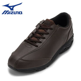 【全品P10倍！9日20:00〜28H限定】ミズノ mizuno B1GR240058 メンズ靴 靴 シューズ スニーカー ローカットスニーカー ウォーキングシューズ NS WALK 6 シンプル ファスナー 着脱簡単 人気 ブランド ダークブラウン TSRC