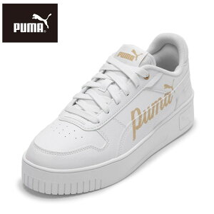 プーマ PUMA 400275.02L レディース靴 靴 シューズ 2E スニーカー コート シューズ 厚底 軽量 キャリーナ ストリート ローカットスニーカー 人気 ブランド ホワイト×ベージュ TSRC