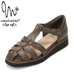 マスチェッタ maschietta KK6751 レディース靴 靴 シューズ 3E相当 グルカ サンダル グラディエーター フィット感 ベルト 編み込み ナチュラル カジュアル シンプル オーク TSRC