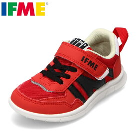 【全品P5倍！6日〜9日まで】イフミー IFME 20-5309 キッズ靴 靴 シューズ 3E IFME LIGHT 軽量ソールスニーカー 運動靴 通園 通学 体育 軽量 ローカットスニーカー 面ファスナー 着脱簡単 シンプル レッド TSRC