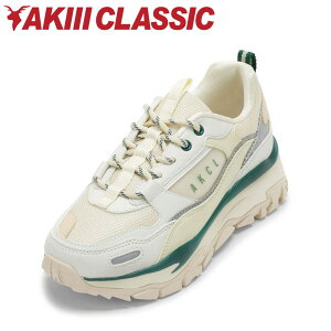 アキクラシック AKIII CLASSIC AKC0003-IVG レディース靴 靴 シューズ 2E相当 スニーカー ダッド シューズ 厚底 ボリュームソール AKIII URBAN TRACKER アーバントラッカー 反射板 トレンド ローカットスニ