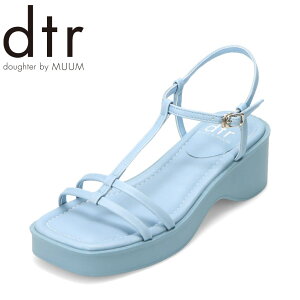 ムーム MUUM MM8870 レディース靴 靴 シューズ サンダル ストラップ クッション性 ウエッジソール 美脚 華奢 ワントーン シンプル サックス TSRC