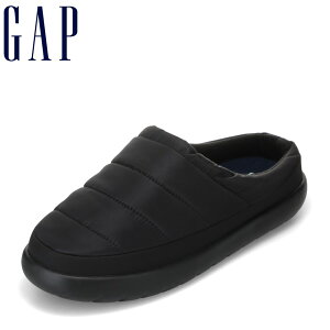ギャップ GAP GPU52552C メンズ靴 靴 シューズ 3E相当 クロッグ シューズ サンダル スリッパ ルームシューズ つっかけ 軽量 クッション性 柔らかい キルティング シンプル ブラック TSRC