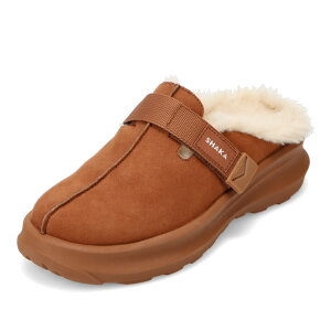 シャカ SHAKA SK-344 レディース靴 靴 シューズ 2E サンダル クロッグ ルームシューズ すりっぱ つっかけ 防寒 ファー ふわふわ SNUG BOA CLOG シンプル 人気 ブランド ブラウン TSRC