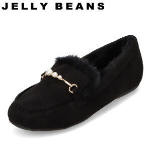 【全品P10倍!24日20:00〜62H限定】スタイルジェリービーンズ Style JELLY BEANS SJB-0046 レディース靴 靴 シューズ 2E相当 モカシン カジュアル シューズ スリッポン ローファー 防寒 ボア ファー あっ
