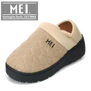 メイ MEI SHL-253001 レディース靴 靴 シューズ 2E相当 スリッパ サンダル ルーム シューズ モック つっかけ 防寒 厚底 ボア クッション性 2WAY もこもこ シンプル オフホワイト TSRC