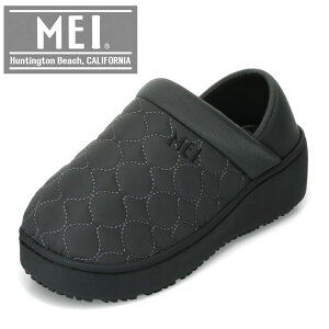 メイ MEI SHL-253001 レディース靴 靴 シューズ 2E相当 スリッパ サンダル ルーム シューズ モック つっかけ 防寒 厚底 ボア クッション性 2WAY もこもこ シンプル グレー TSRC