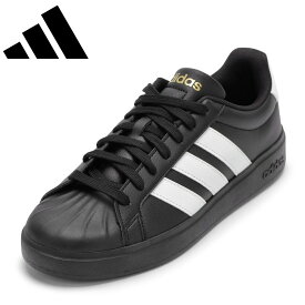 【全品P5倍！11日〜14日まで】アディダス adidas JP8276 メンズ靴 靴 シューズ 2E相当 スニーカー コート シューズ 耐久性 グリップ力 STREETTALK U 柔らかい ローカットスニーカー 人気 ブランド ブラック×ホワイト TSRC