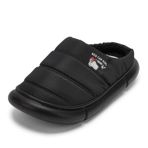 ジェリー GERRY GR-7532 レディース靴 靴 シューズ 2E相当 サンダル スリッパ ルーム シューズ ダウン つっかけ モック 柔らかい ふわふわ キャラクター かわいい シンプル ブラック TSRC