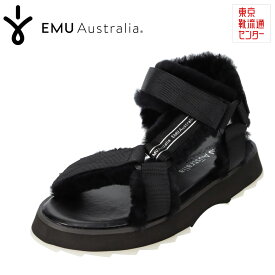 エミュー EMU W12699 レディース靴 靴 シューズ 2E相当 スポーツサンダル シープスキン ムートン 厚底 大きいサイズ対応 ブラック TSRC