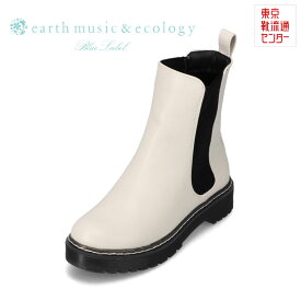 アースミュージックアンドエコロジー earth music&ecology EM-856 レディース靴 靴 シューズ 3E相当 ショートブーツ サイドゴアブーツ ミドル丈ブーツ ボリューム底 リブ 履きやすい 安定感 人気 ブランド おしゃれ アイボリー TSRC